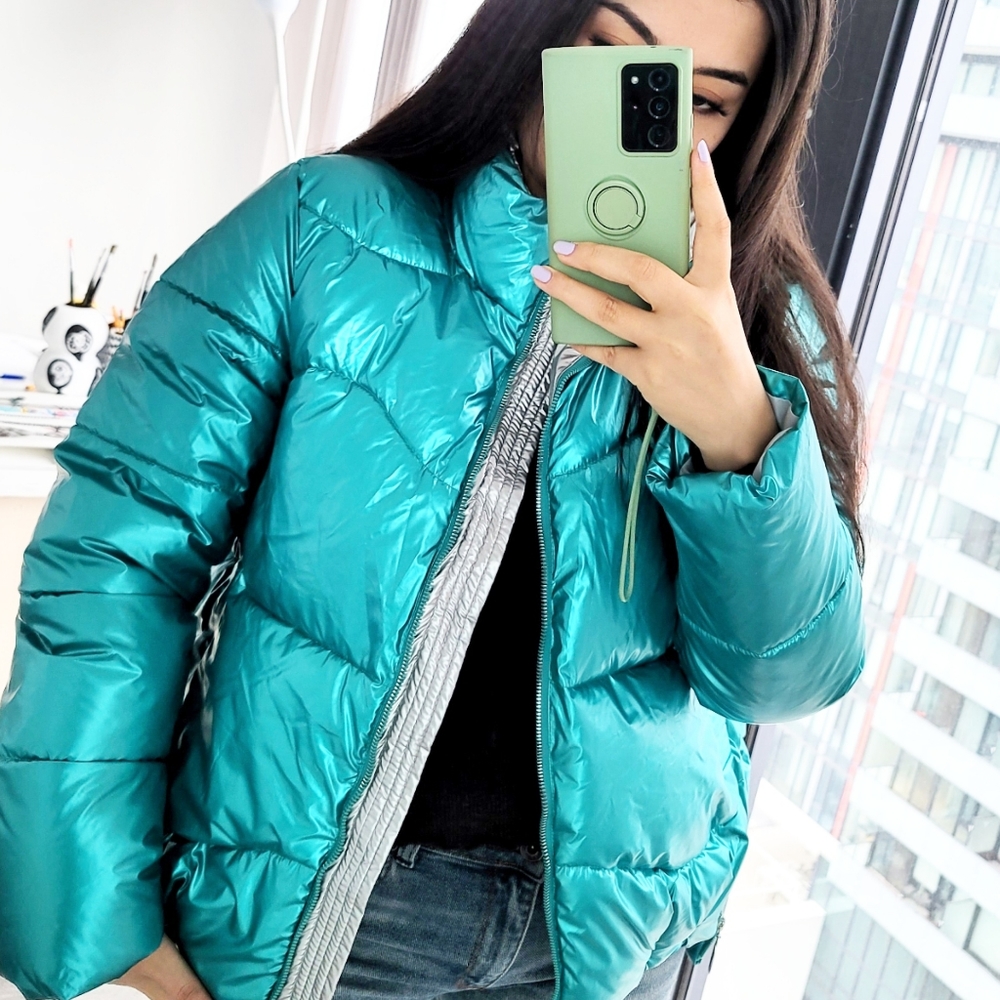 💙 Metallic turquoise jacket 💙